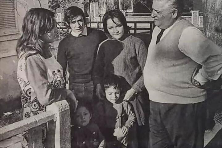 Familia Carranza y Gavino en Boulogne 1973