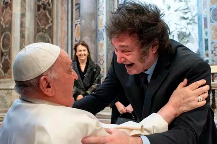 Javier Milei visita al Papa Francisco