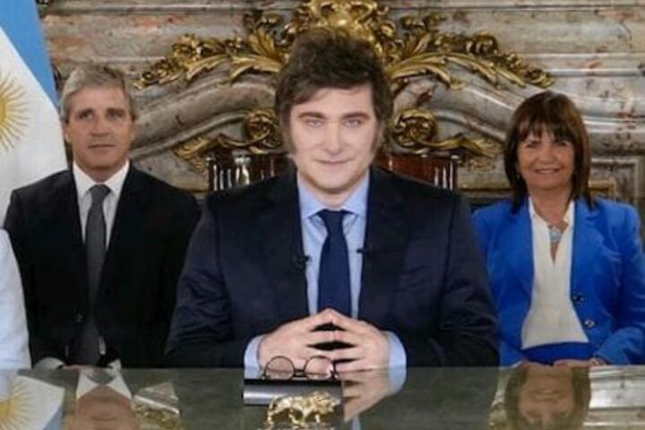 Milei Caputo y Bullrich