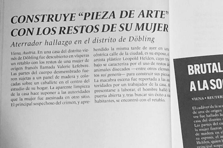 Comienzo de la novela Anfiteatro