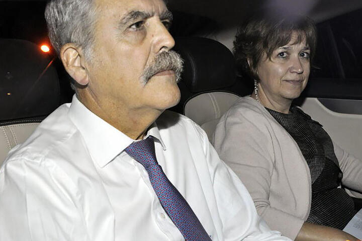 De Vido con su mujer, Mannicelli