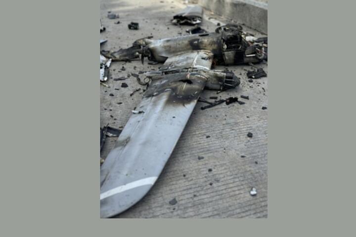 Dron destruido en México