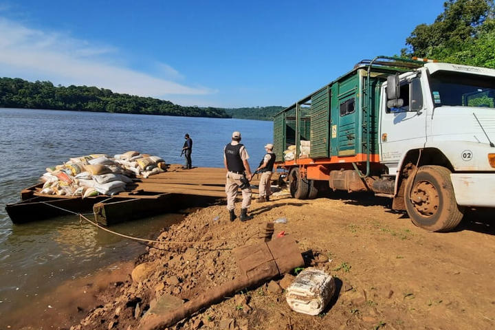 Camión de soja ilegal incautado en Misiones