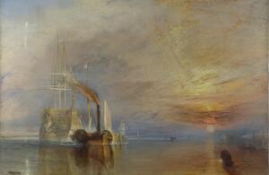 J. M. W. Turner (1775–1851) The Fighting Temeraire tugged to her last berth to be broken up, 1838 1839 | Óleo sobre tela | 90,7 × 121,6 cm The National Gallery, Londres