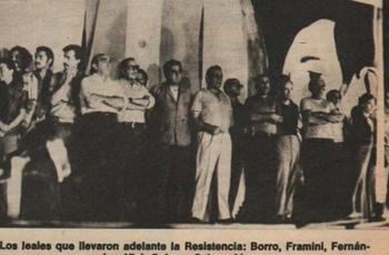 Foto de dirigentes sindicales montoneros