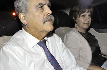 De Vido con su mujer, Mannicelli