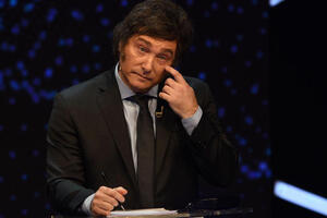 Javier Milei en el debate presidencial de cara al balotaje2_Telam